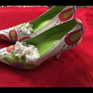 Multicolor High Hills Size 10